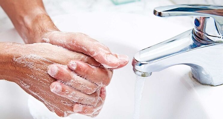 umivanje rok kot preventiva pred okužbo s podkožnimi paraziti